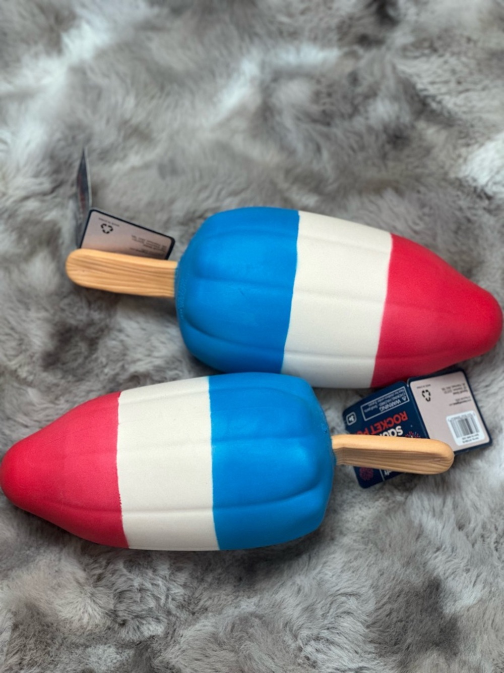 Viral TIKTOK Jumbo Squishy Rocket Pop Toy Red, White & blue.  New